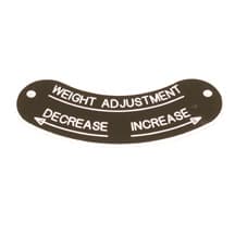 Manesty Weight Adjustment Tag | 6443650