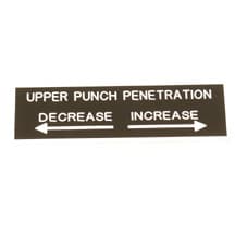 Manesty Upper Punch Penetration Tag | 6483520