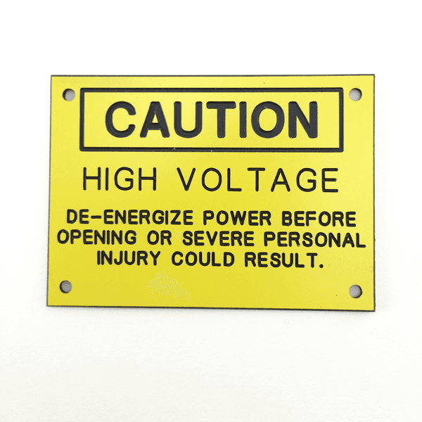 Stokes High Voltage, Caution Tag | TAG 14