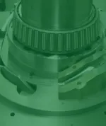A closeup shot of the fill cam on a tablet press.